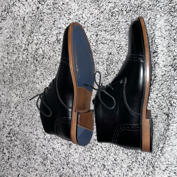 NY&CO Kevin cap toe derby Mens black dress shoe main image 5